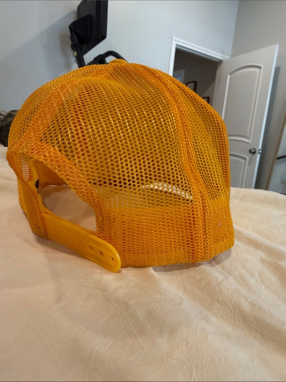 Mommday Lucky Mother Yellow Trucker Hat - Picture 2 of 2